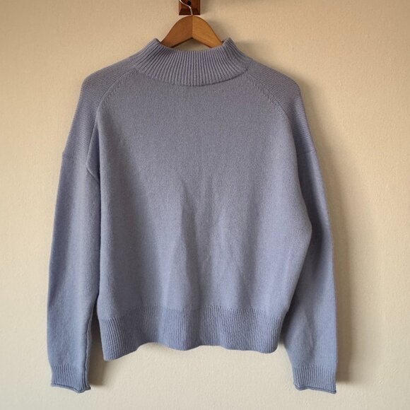 Theory Light Blue Spring Cashmere Sweater - Picture 4 of 6